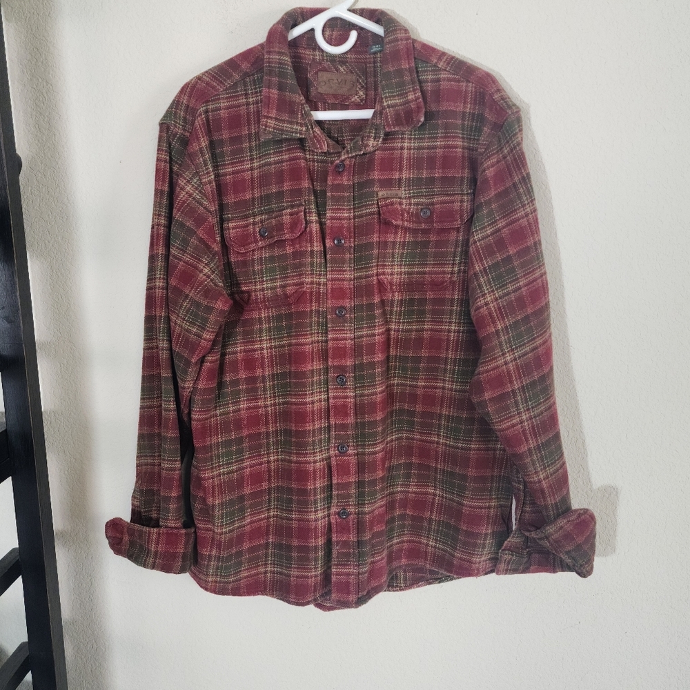 Vintage Orvis ‎ XL heavy flannel.            Bin 20
